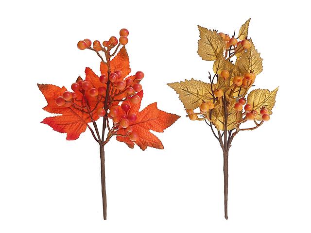 ORANGE BERRIES AND LEAVES PICK