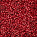 Close-up of red plastic beads