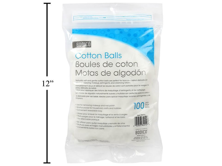 BODICO COTTON BALLS 100PC