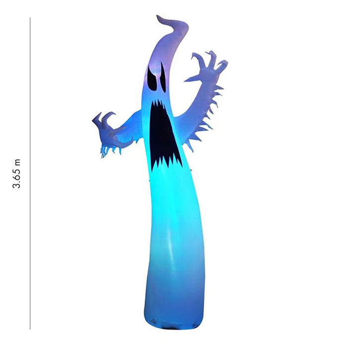 COLOR-CHANGING INFLATABLE LIGHT-UP LED GHOST 3.65M TALL