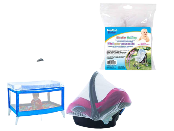 TOOTSIE BABY - STROLLER,BASSINETS CRADLES NETTING 57'' X 43''
