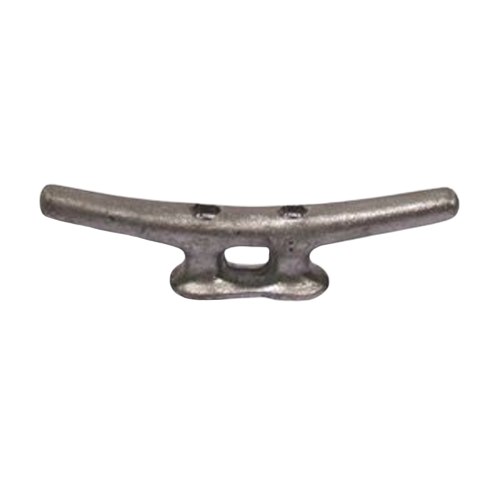 DOCK CLEAT, 6 IN, GALVANIZED STEEL, SILVER