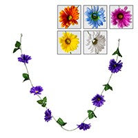 ASSORTED SUN DAISY GARLAND 150CM