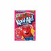 Kool-Aid strawberry drink mix packaging with a smiling red character on a pink background.