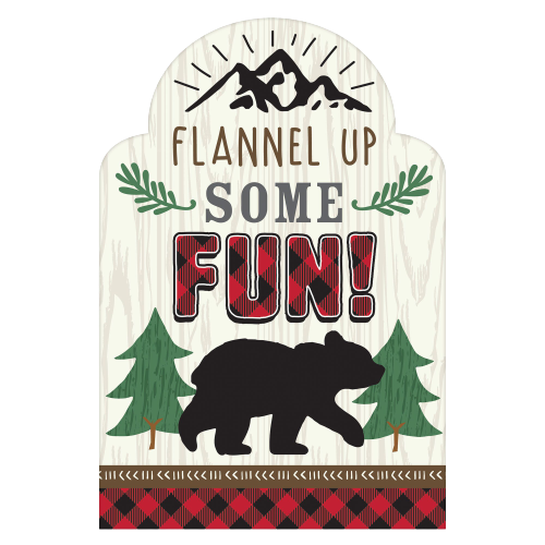 LITTLE LUMBERJACK BIRTHDAY POSTCARD INVITATIONS