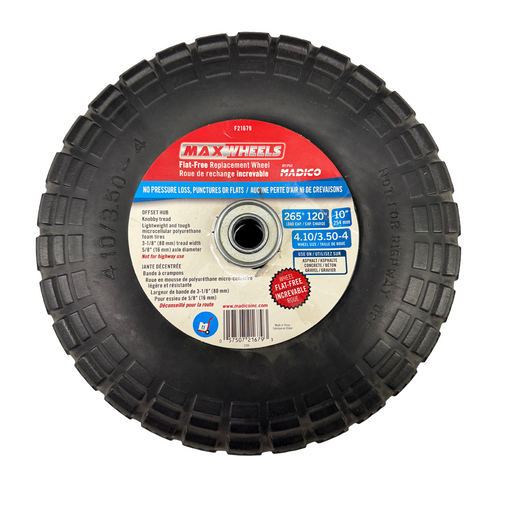 Max Wheels flat-free replacement wheel on a white background