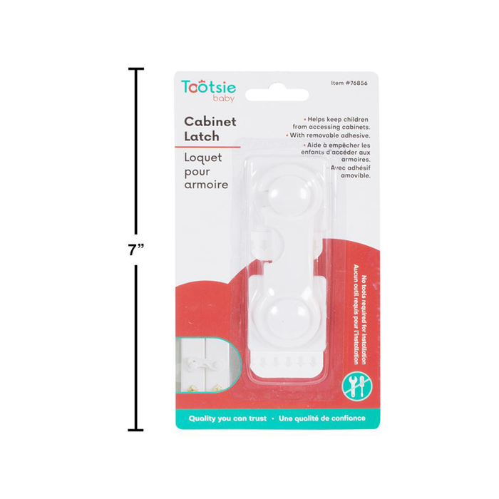 TOOTSIE BABY BABY CABINET LATCH 4X1.5X0.5"
