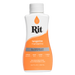 Rit dye bottle with tangerine mandarina flavor on a white background