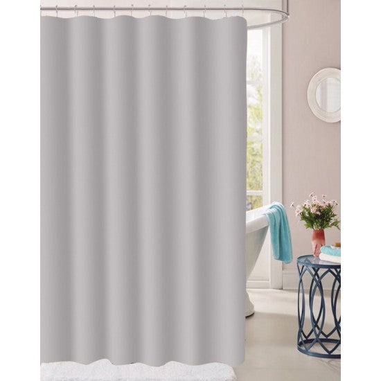 SHOWER CURTAIN W/12HOOKS