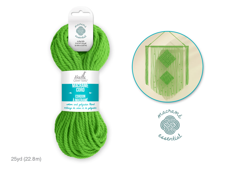 NEEDLECRAFTERS: 4MM MACRAMÉ CORD 25YDS (22.8M)