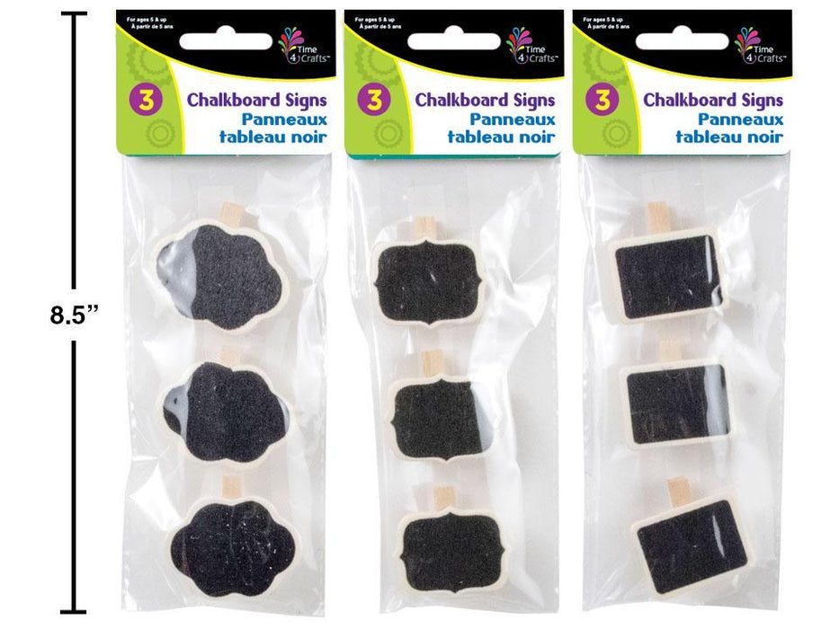 CHALKBOARD SIGNS - 3PCS