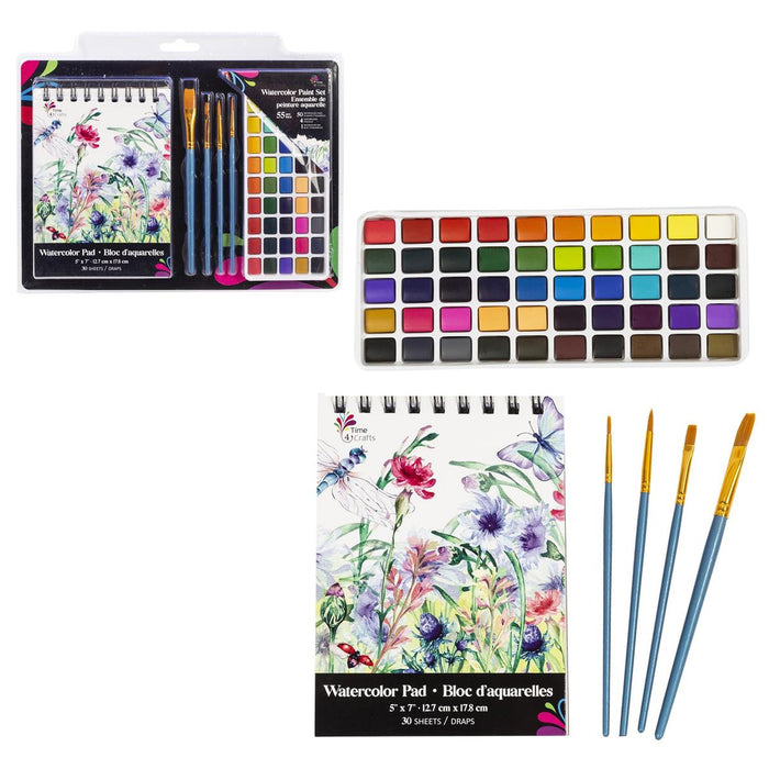 55PC WATERCOLOR PAINT SET