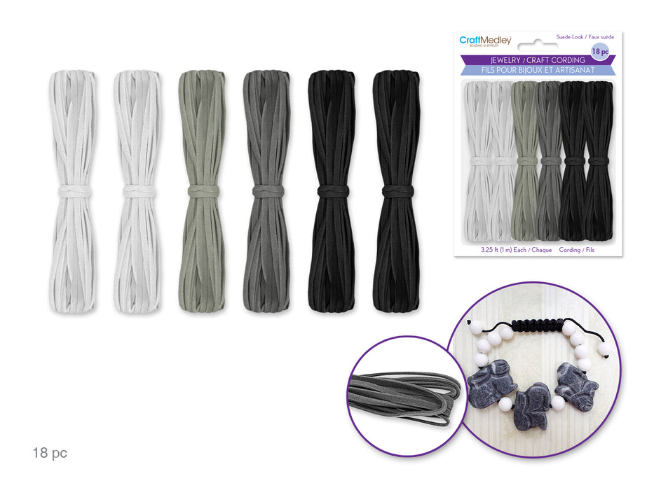 SUEDE LOOK CRAFT CORD 6X18M