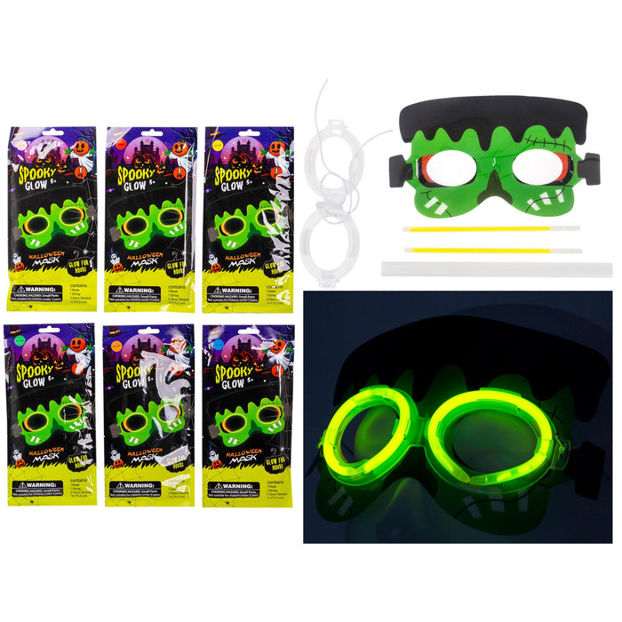 HALLOWEEN FRANKENSTEIN WITCH GLOW MASK