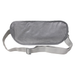 Gray waist bag with a strap on a white background