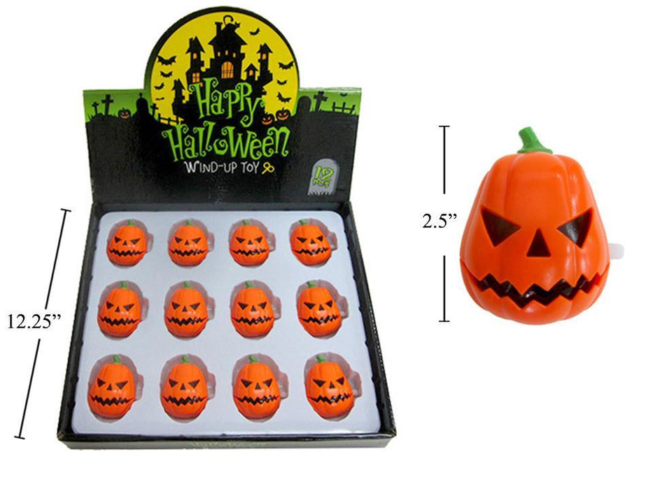 WIND-UP  PUMPKIN W/MOVING MOUTH