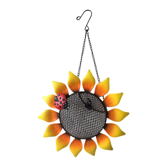 SUNFLOWER W/BEE HANGING BIRD FEEDER