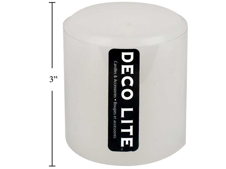 PILLAR CANDLE WHITE 3'' X 3''