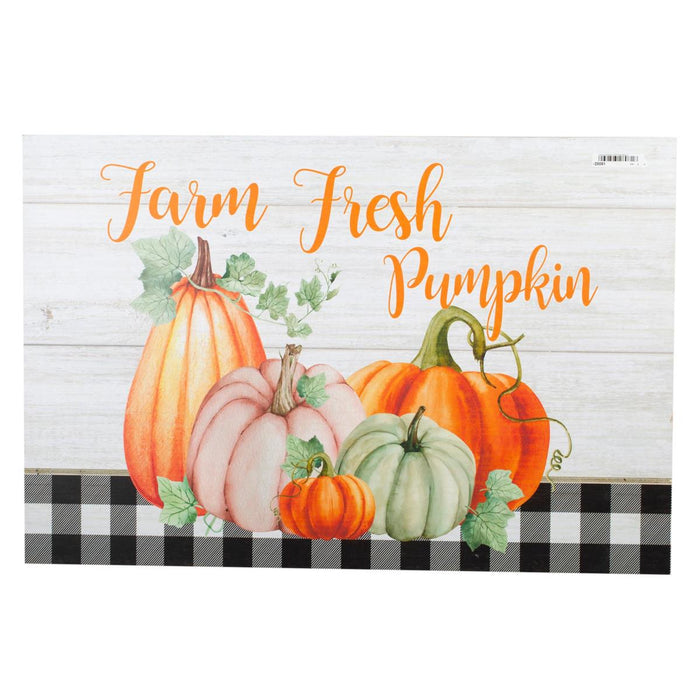 "FARM FRESH PUMPKIN" WALL PLAQUE 20"x24"