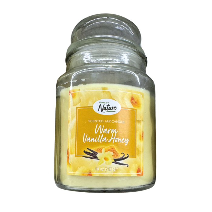 ESSENCE OF NATURE CANDLE WARM VANILLA HONEY 18OZ