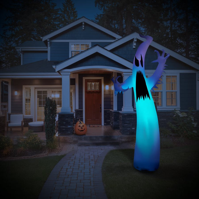 COLOR-CHANGING INFLATABLE LIGHT-UP LED GHOST 3.65M TALL