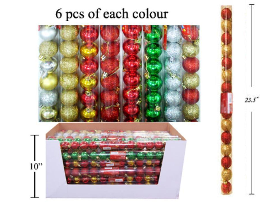 CHRISTMAS BALL ORNAMENT 15PCS