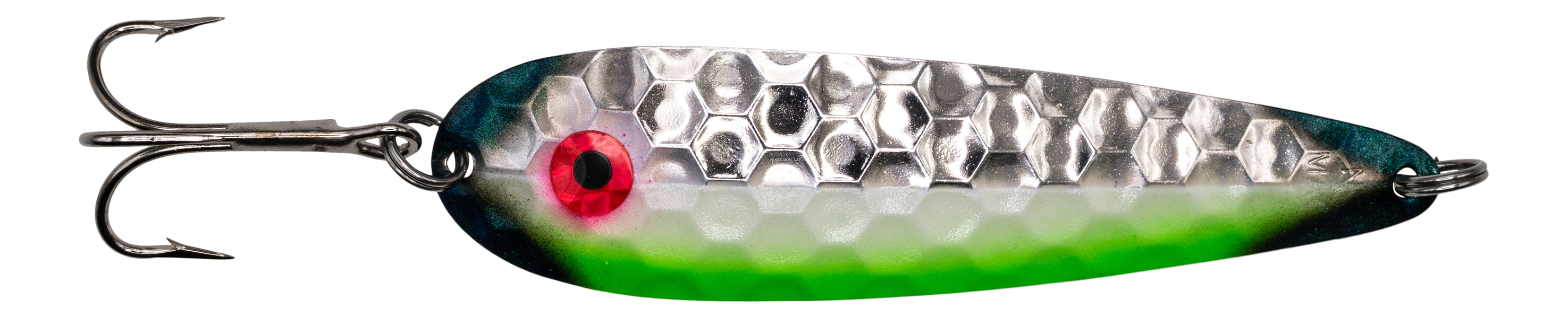 NORTHERN KING TROLLING SPOON, 5/8 OZ, 4 1/2" NARWHAL GLOW GREEN