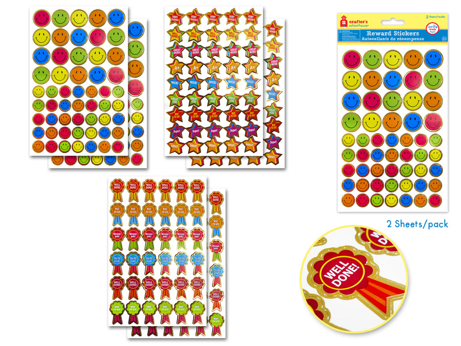 CRAFTERS SCHOOLHOUSE 5.5"X8.25" MOTIVATIONAL STICKERS