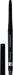 Rimmel Exaggerate Eyeshadow Pen in black, shown with its cap off and a close-up of the tip, on a white background.