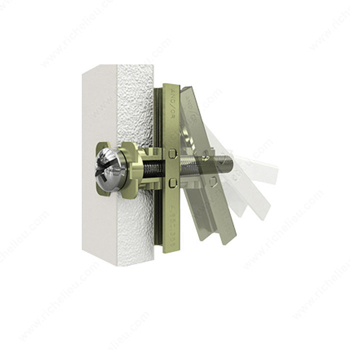 ADJUST. HEAVY DUTY STRAP TOGGLE BOLT - 3/16IN 2PK