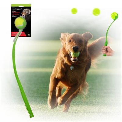 DOG TOY BALL LAUNCHER WITH TENNIS BALL