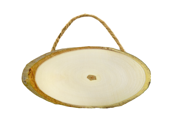 OVAL WOOD PLAQUE