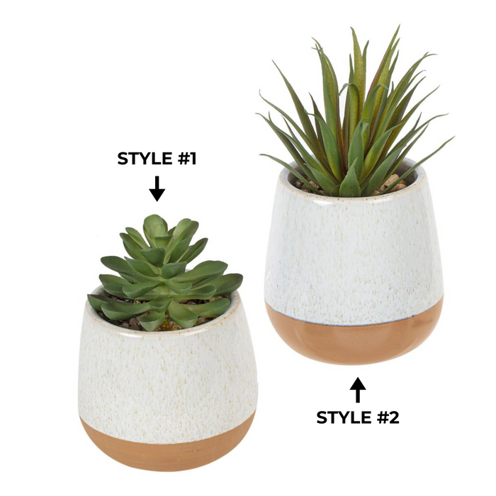 FAUX SUCCULENT IN 4" POT