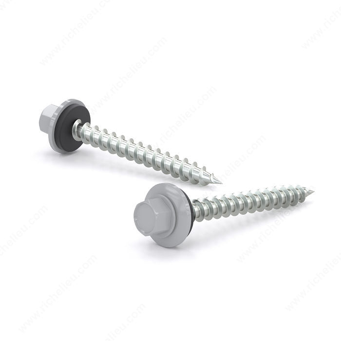 #9 ROOFING SCREW HEX WITH STEEL NEOPRENE WASHER 400PK