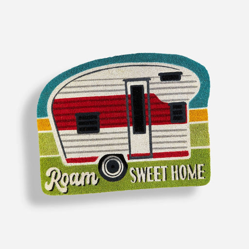 Patch with a camper design and 'Roam Sweet Home' text on a white background
