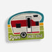 Patch with a camper design and 'Roam Sweet Home' text on a white background