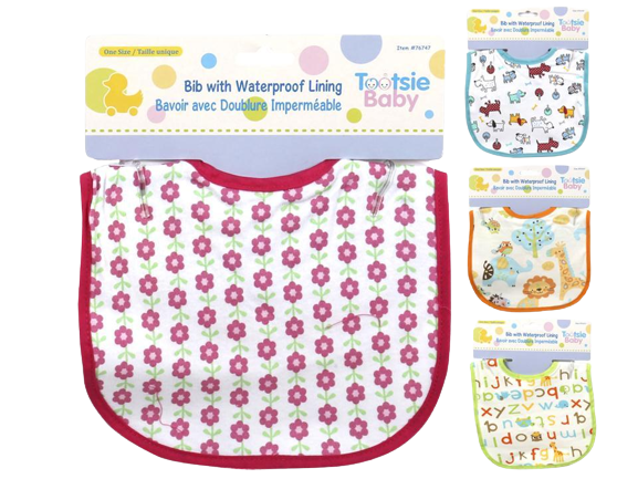 TOOTSIE BABY - TERRY BIB W/PEVA BACK