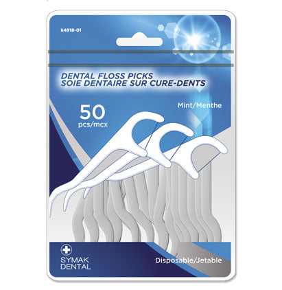 DENTAL FLOSS PICKS - 50 PCS
