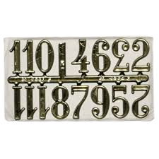 CLOCK NUMERALS - 3/4" GOLD ARABIC