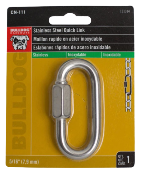 STAINLESS STEEL QUICK LINK 5/16