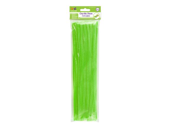 CHENILLE STEMS - LIME GREEN