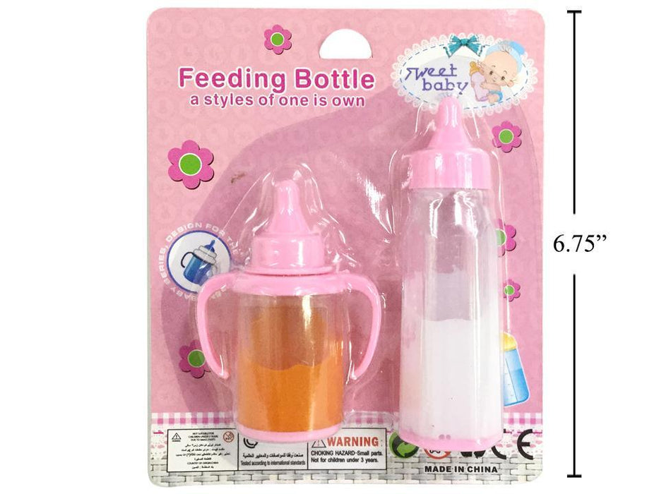2PC MILK AND FEEDING BOTTLES