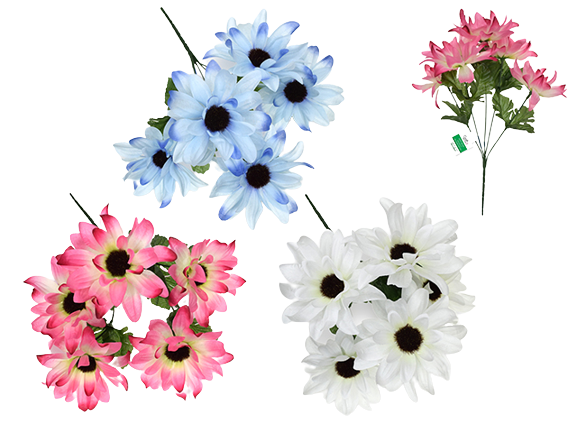 DAISY BUSH - 32CM X6 HEADS