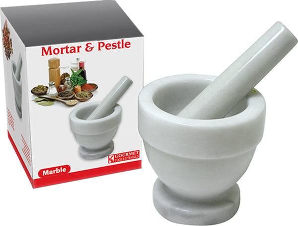 MARBLE MORTAR PESTLE