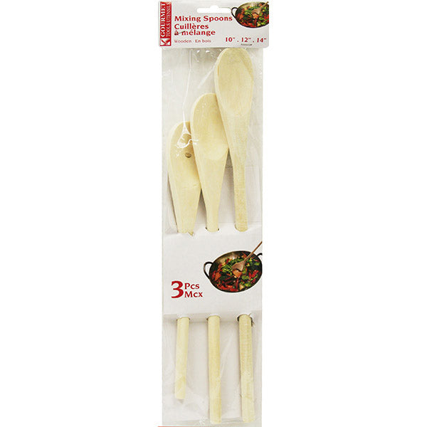 WOODEN SPOON 3 PCS 10'' - 12'' - 14''