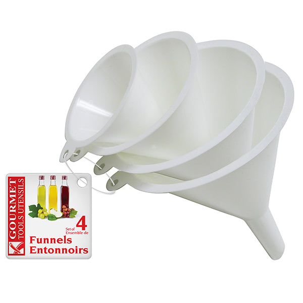 PLASTIC FUNNEL SET PK OF 4