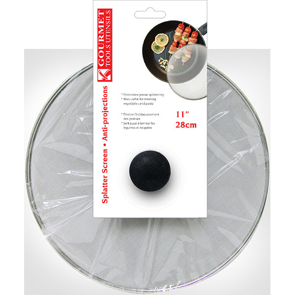 SPLATTER SCREEN WITH KNOB -  11''