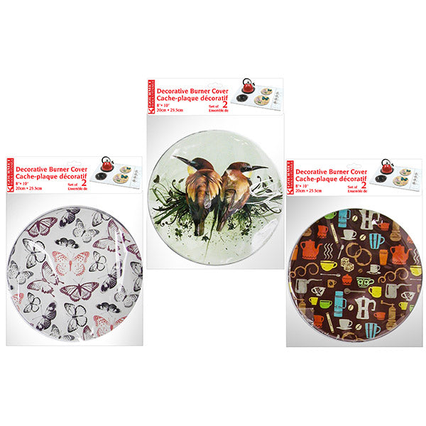 STOVE TOP COVER SET OF 2, 8'' - 10''