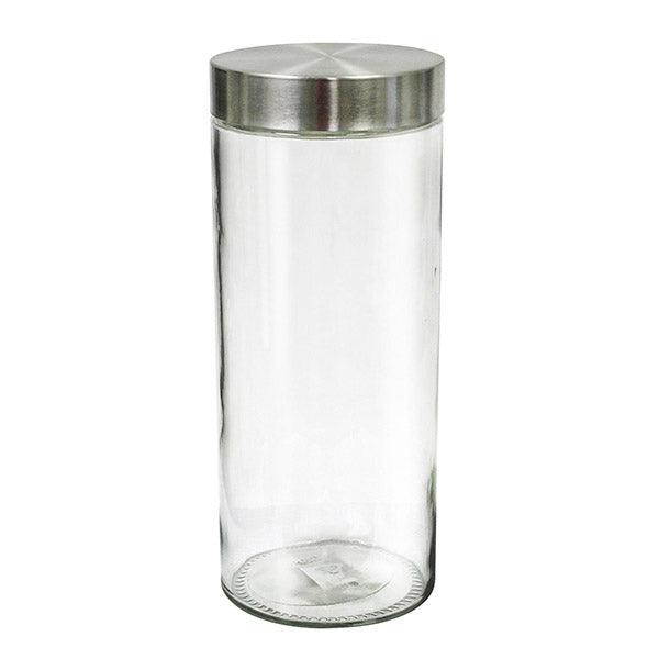 GLASS JAR STORAGE WITH METAL COVER 800ML