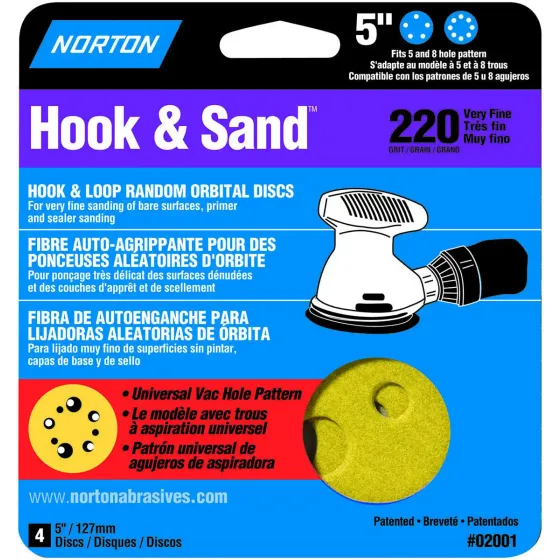 NORTON UNIVERSAL 5" HOOK AND SAND